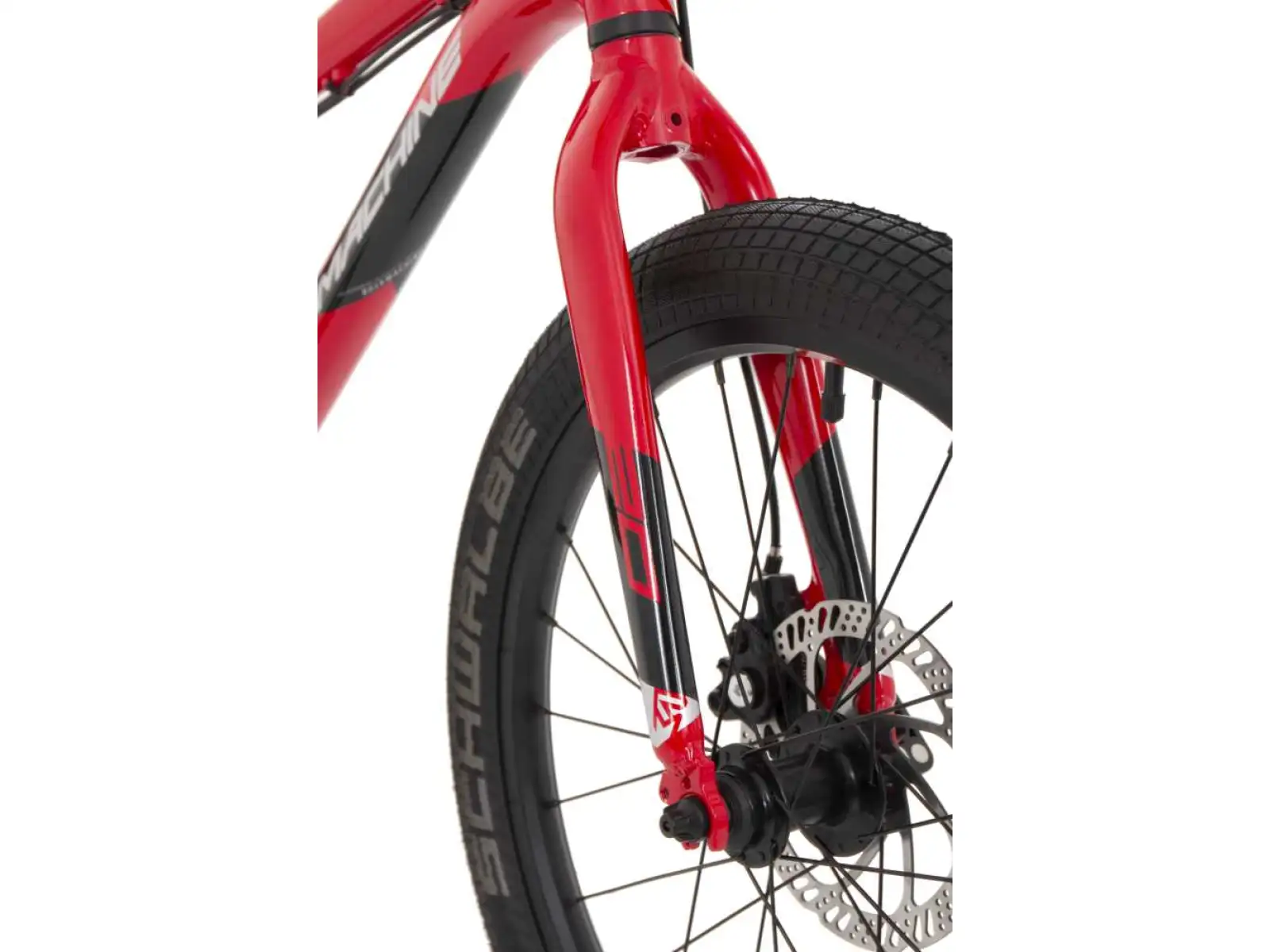 Rock Machine Blizz 20 MD detský bicykel Gloss červená/biela/čierna