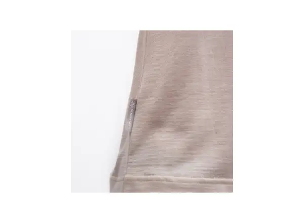 Sensor Merino Lite dámske tričko bez rukávov Mottled Beige