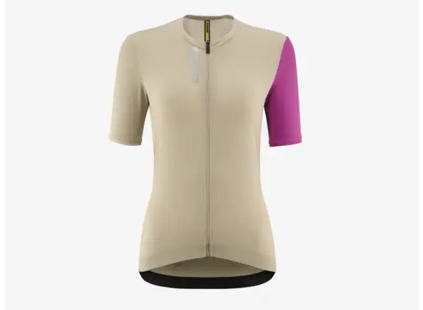 Mavic Essential dámsky dres krátky rukáv White Pepper/Fuchsia