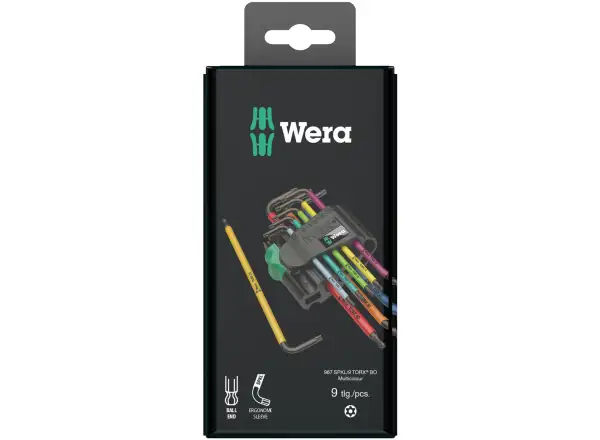 Wera 967/9 TX BO Multicolour 1 TORX L-kľúče s otvorom sada 9 ks