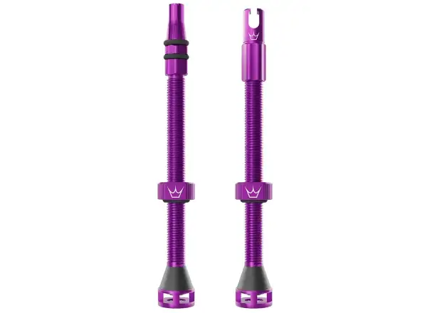 Peatys Holeshot Fast Flow bezdušové ventilky 80 mm Violet