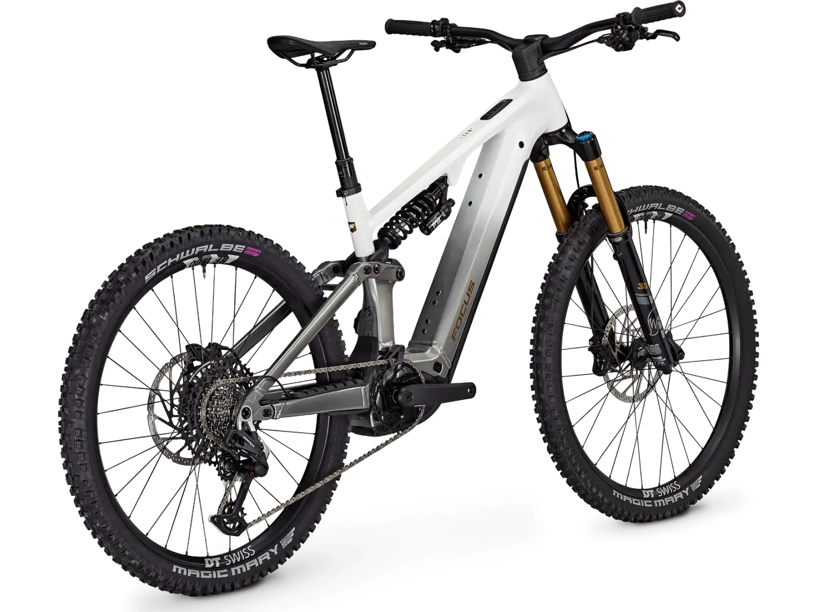 Focus SAM2 6.9 600 Wh celoodpružený elektrobicykel (White/Steelgrey)