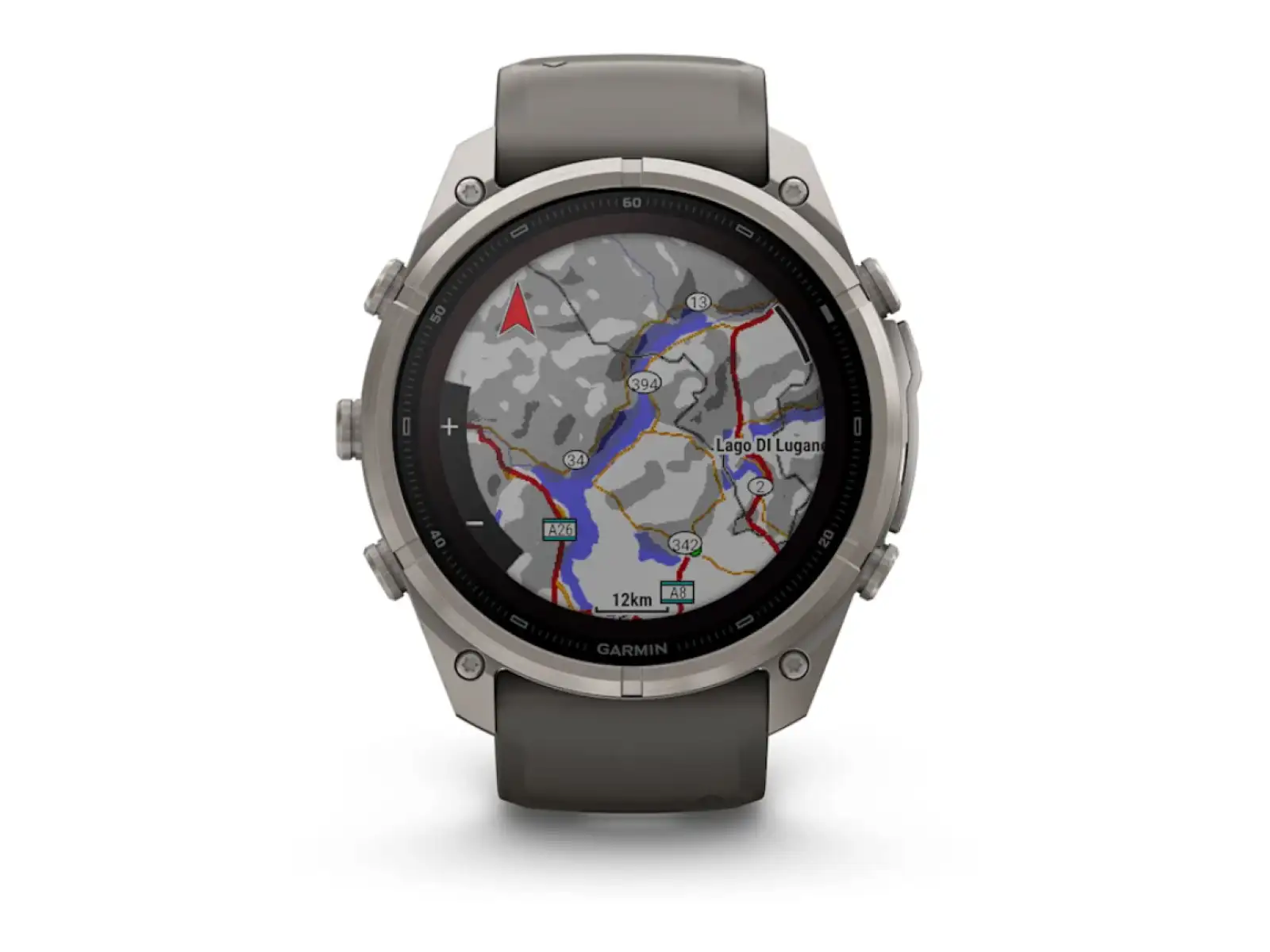 Garmin Fénix 9 Pro inReach Solar 51 mm inteligentné hodinky Titanium Pebble Gray/Silver Gray