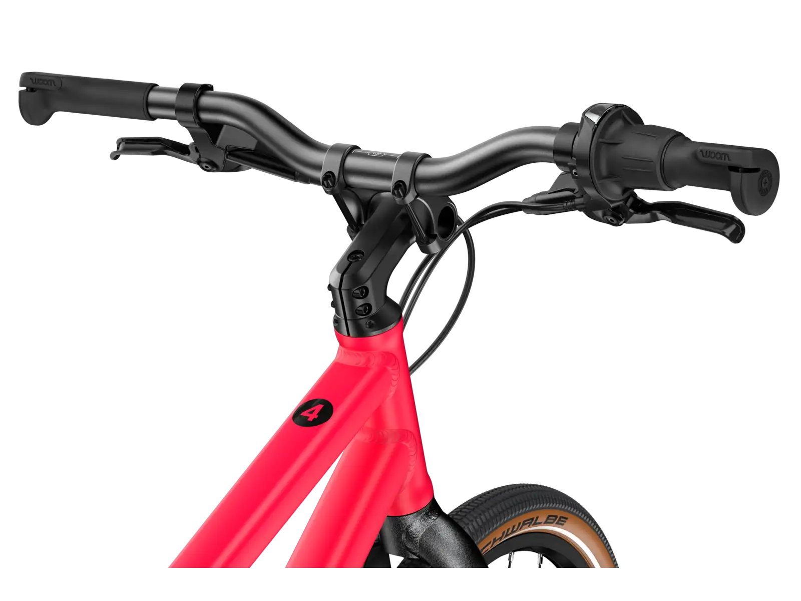 Woom 4 EXPLORE detský bicykel neon pink