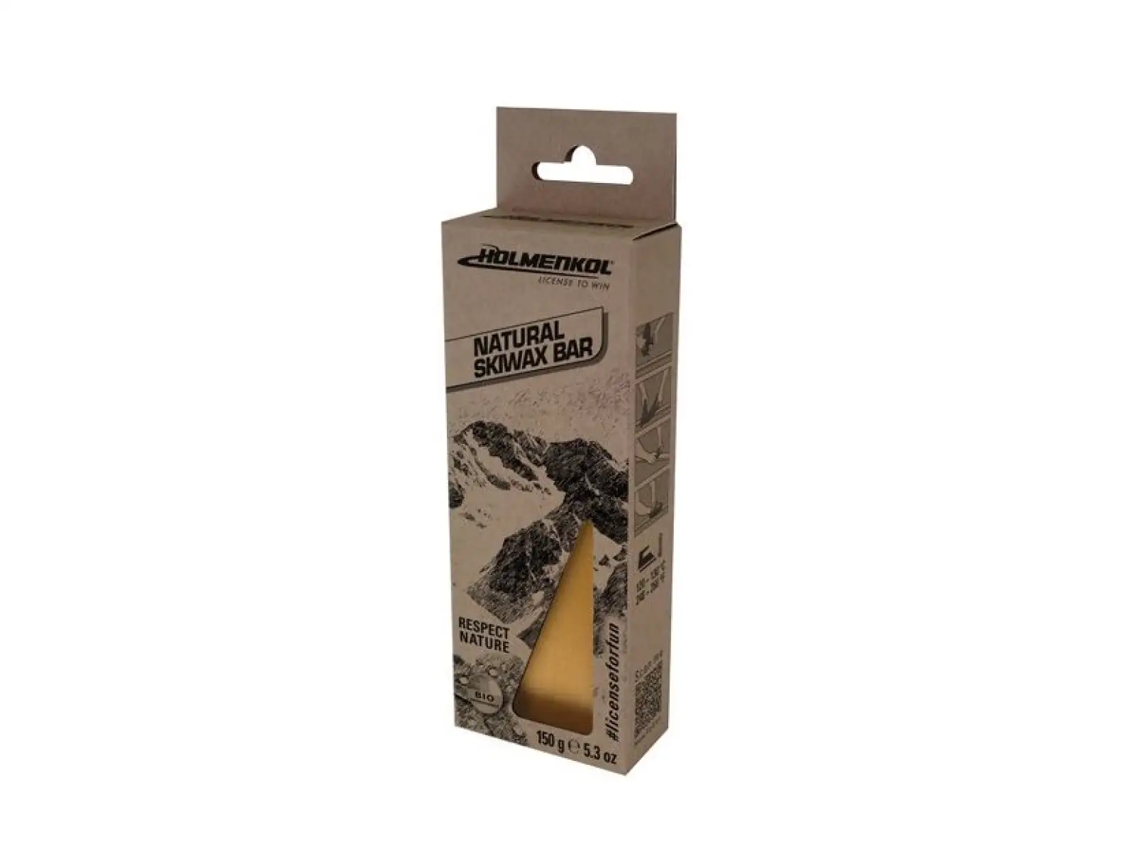 Holmenkol Natural Skiwax Bar sklzový vosk 150 g