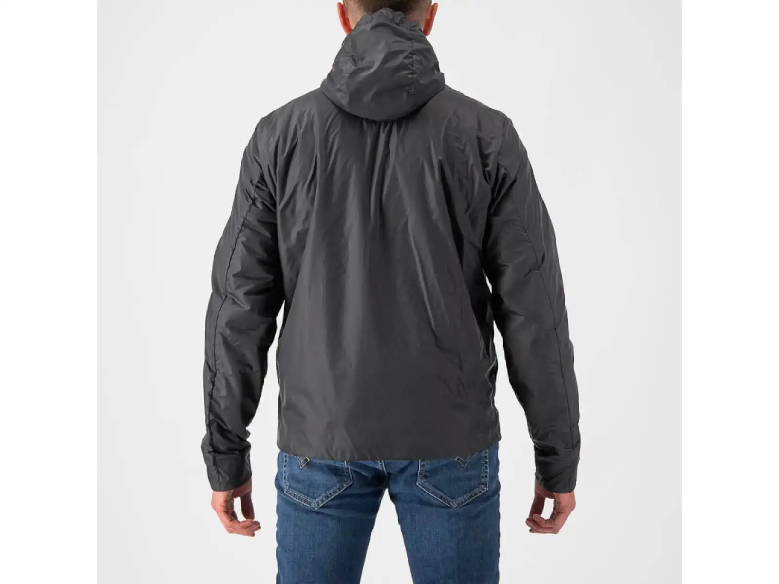 Castelli Riscalda Puffy pánska bunda dark gray/eletric lime
