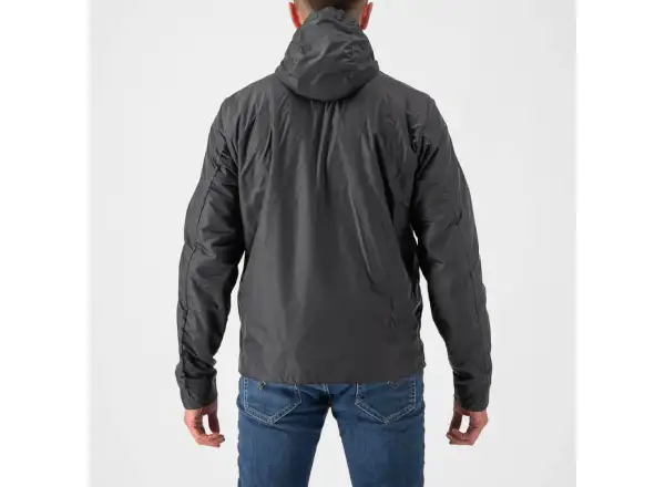 Castelli Riscalda Puffy pánska bunda dark gray/eletric lime