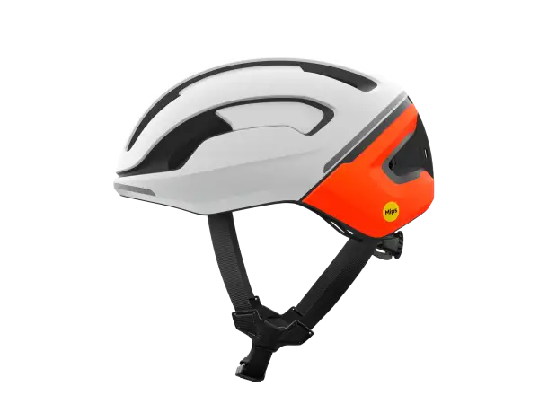 POC Omne Beacon MIPS cestná prilba Hydrogen White/Fluorescent Orange Matt
