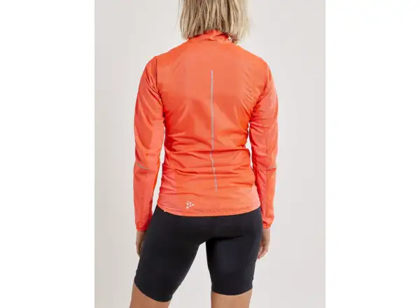 Craft ADV Essence Light Wind dámska cyklistická bunda oranžová