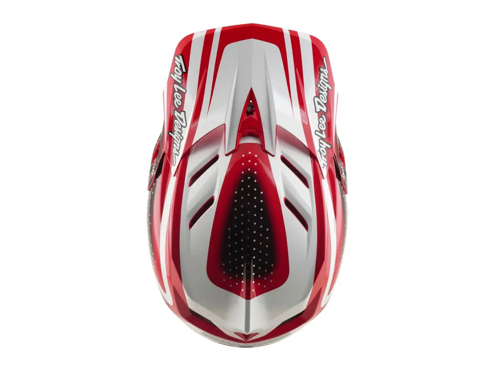 Troy Lee Designs D4 Polyacrylite MIPS prilba Line Fire/white