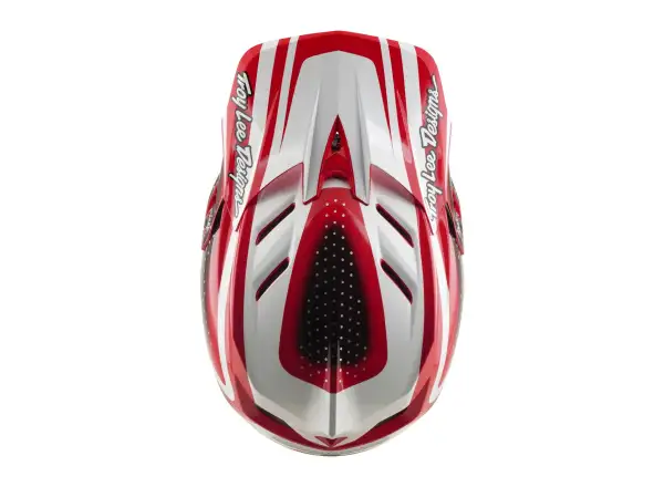 Troy Lee Designs D4 Polyacrylite MIPS prilba Line Fire/white
