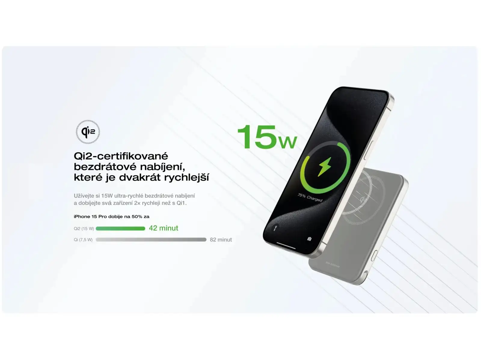 EcoFlow RAPID 5 000 mAh magnetická powerbanka svetlo modrá