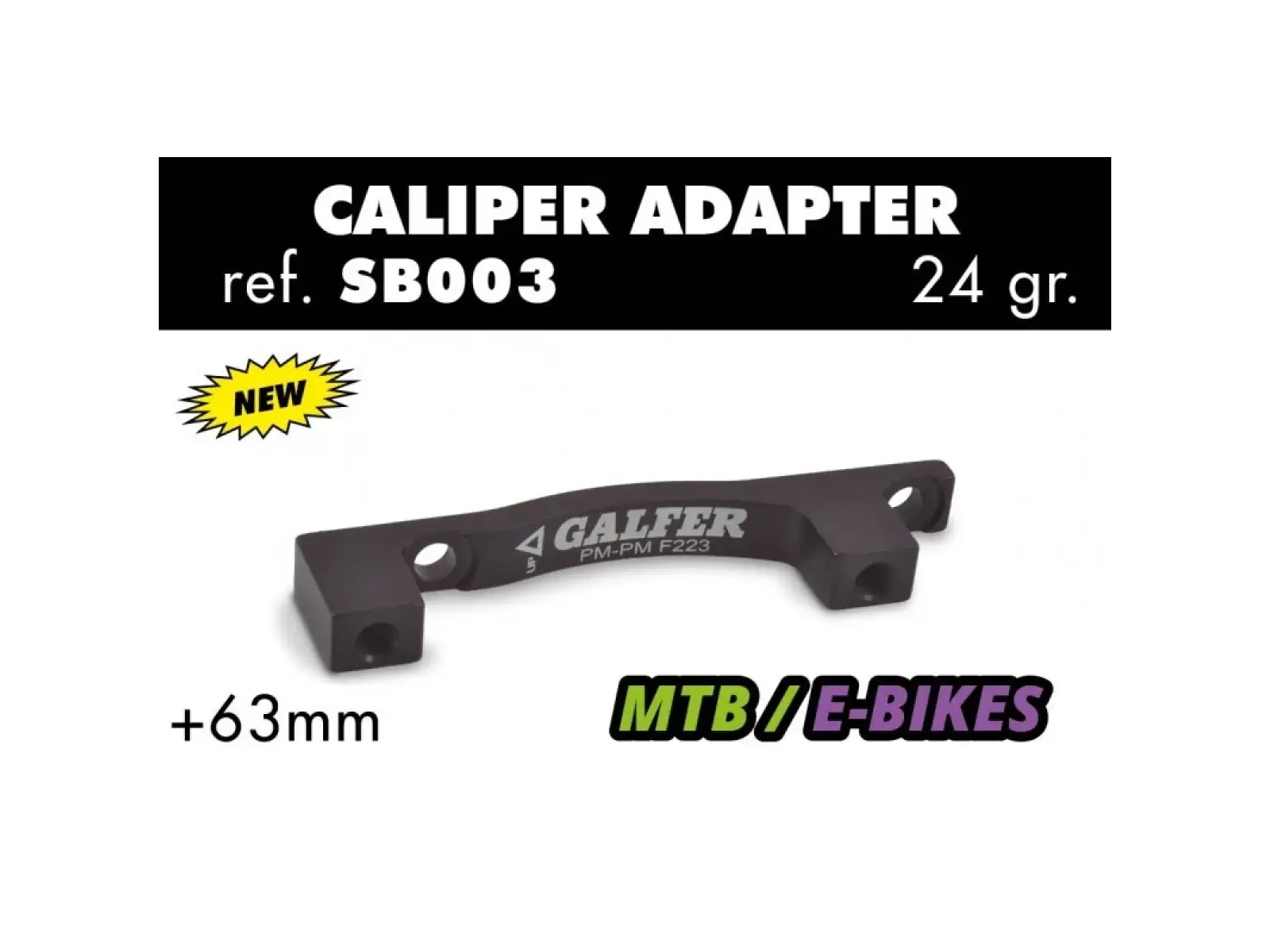 Galfer SB003 PM/PM + 63 mm adaptér vpredu/zadu