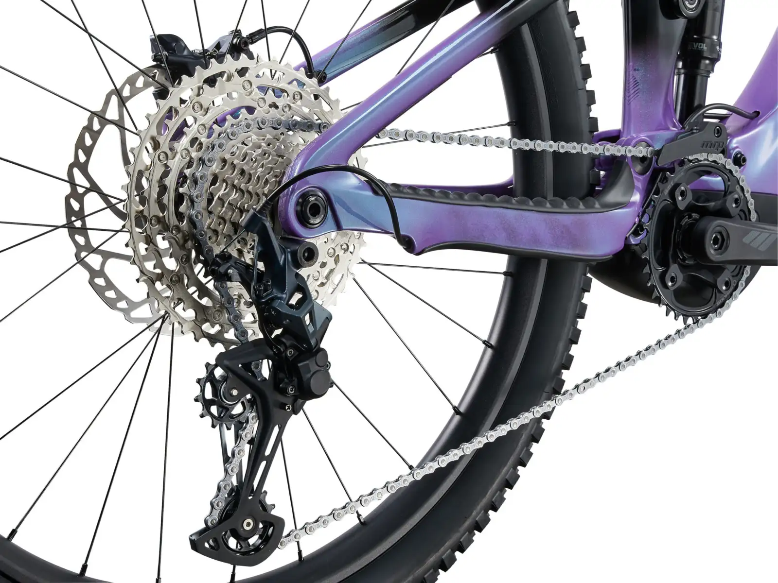 Liv Intrigue X Advanced E+ Elite 2 celoodpružený elektrobicykel Digital Blurple