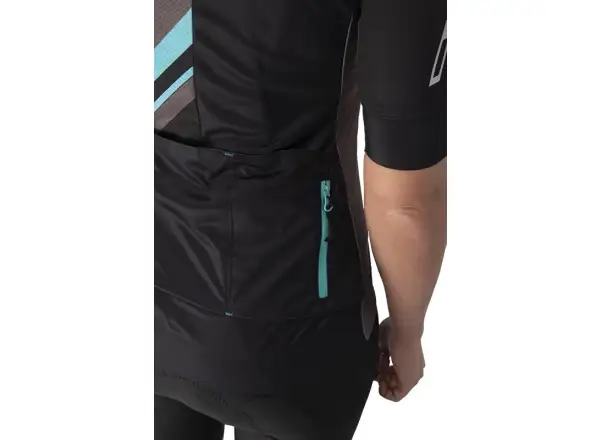 Rock Machine Catherine Pro Dámsky dres s krátkym rukávom Black/Grey/Blue