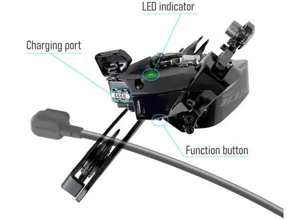Shimano 105 RD-R7150 Di2 12 sp. cestná prehadzovačka nezabalená