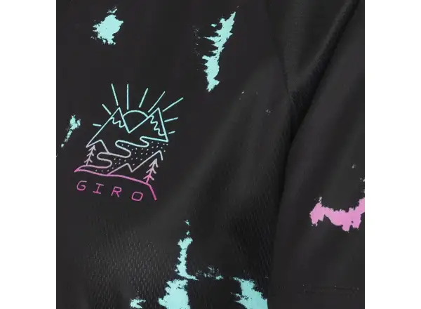 Dámsky dres s krátkym rukávom Giro Roust Black Ice Dye
