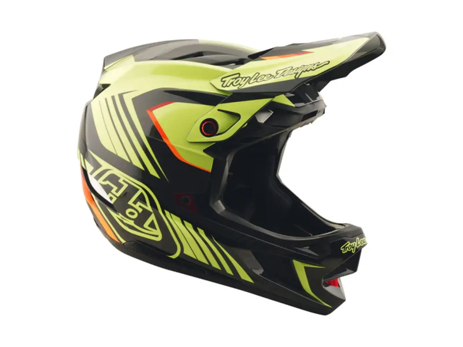 Troy Lee Designs D4 Polyacrylite Qualifier prilba Black/Yellow