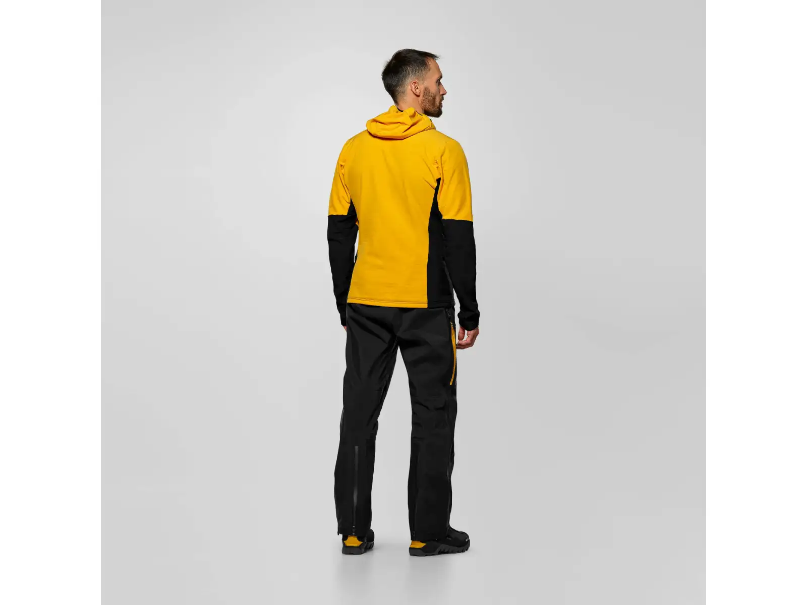 Salewa Ortles Fleece Pro Hooded pánska flísová mikina s kapucňou Gold