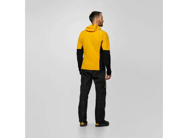 Salewa Ortles Fleece Pro Hooded pánska flísová mikina s kapucňou Gold