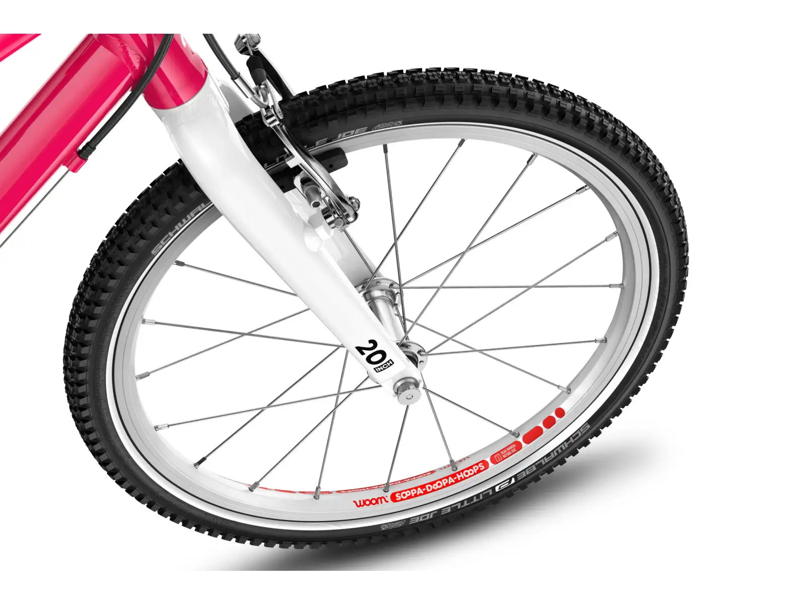 Woom GO 4 detský bicykel 20" Hot Pink