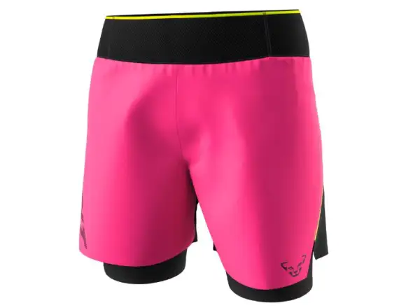 Dynafit DNA Ultra 2v1 dámske šortky Pink Glo