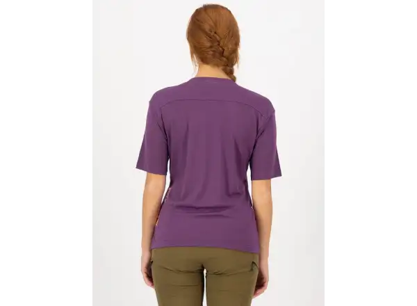 Mons Royale Diversion Merino dámsky dres krátky rukáv Ultraviolet/Boysenberry