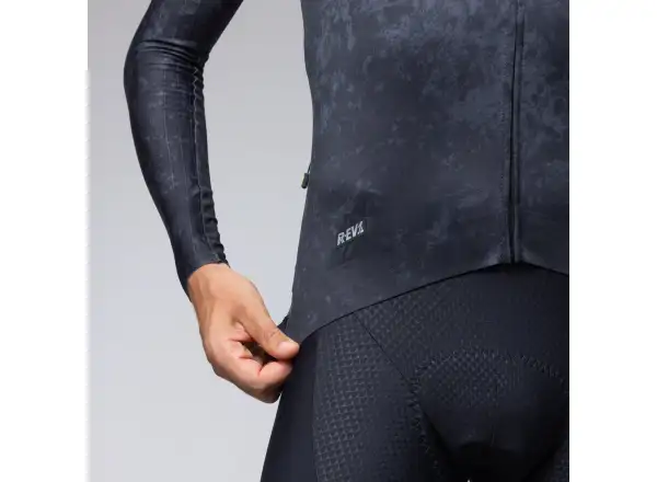 Alé R-EV1 Grafenium pánsky zateplený cyklistický dres Black