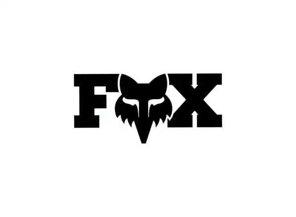 Fox Head X 3" nálepka Black