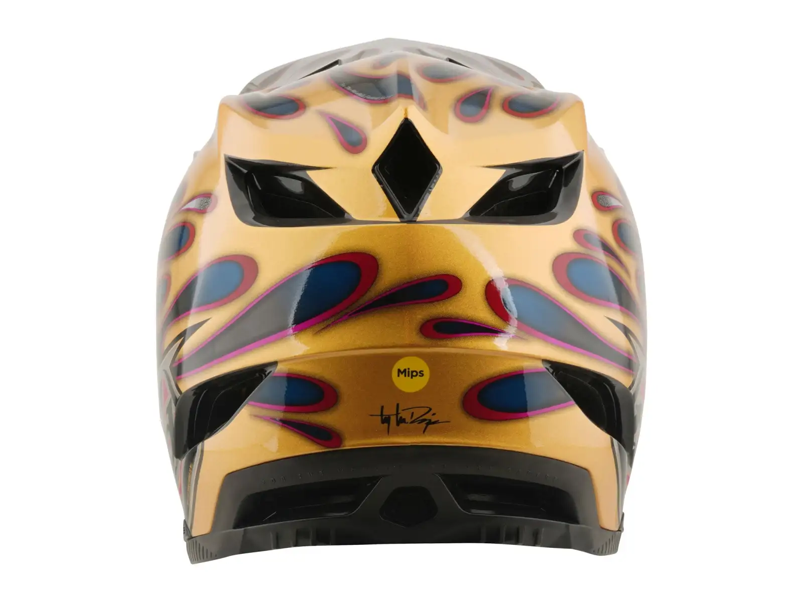 Troy Lee Designs D4 Carbon MIPS prilba Overspray Gold/Black