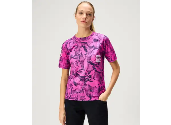 Endura LTD Grid Floral dámsky dres krátky rukáv Pink Pop