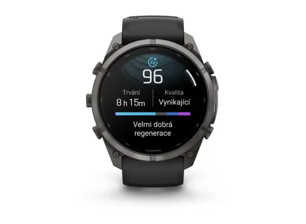 Garmin Fénix 9 Pro inReach 47 mm inteligentné hodinky Carbon gray DLC Titanium Black/Pebble gray