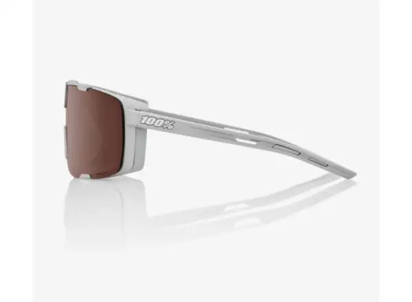 100% Eastcraft okuliare Soft Tact Cool Grey/HiPER Crimson Silver Mirror Lens