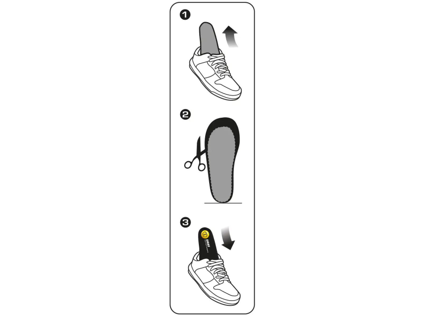 Vložky do topánok Sidas Cushioning Gel Support V2 1 pár