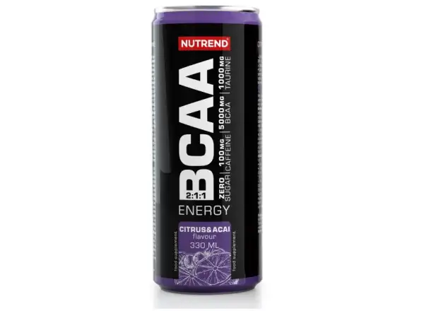 Nutrend BCAA Energy plechovka 330 ml citrusy a acai