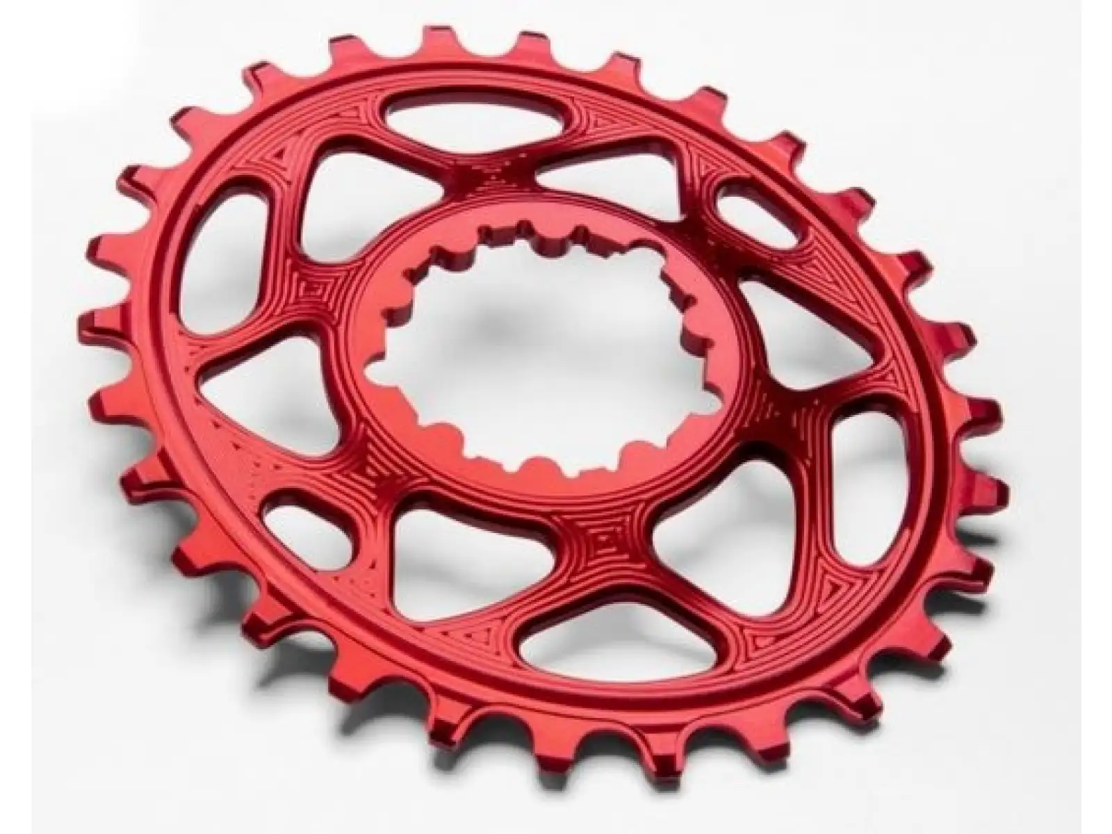 Absolute Black Sram OVAL BOOST prevodník, 34z. červený