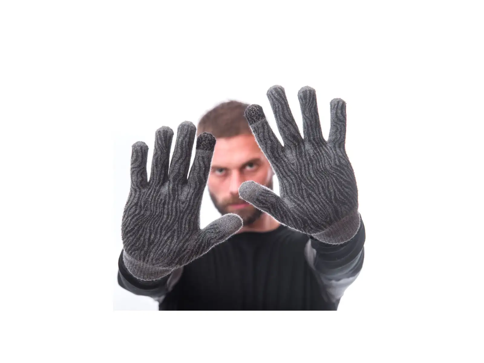 Sensor Merino rukavice šedá