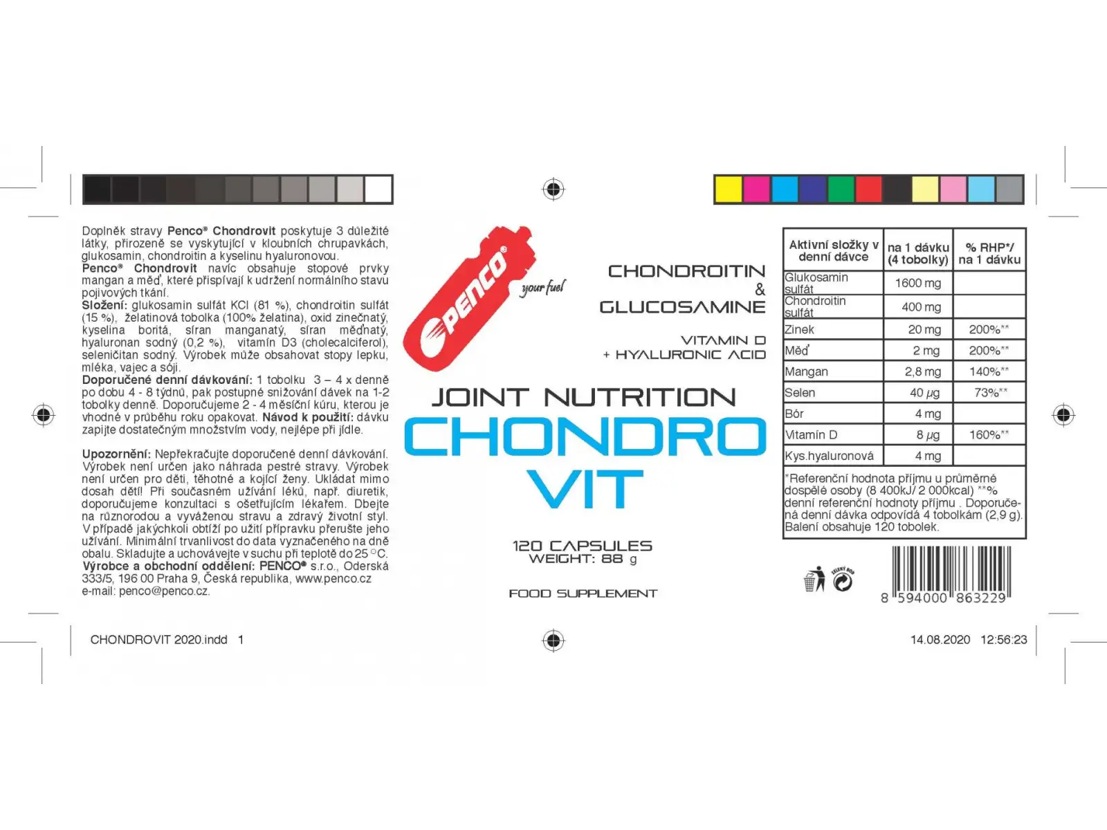 Penco Chondrovit kĺbová výživa