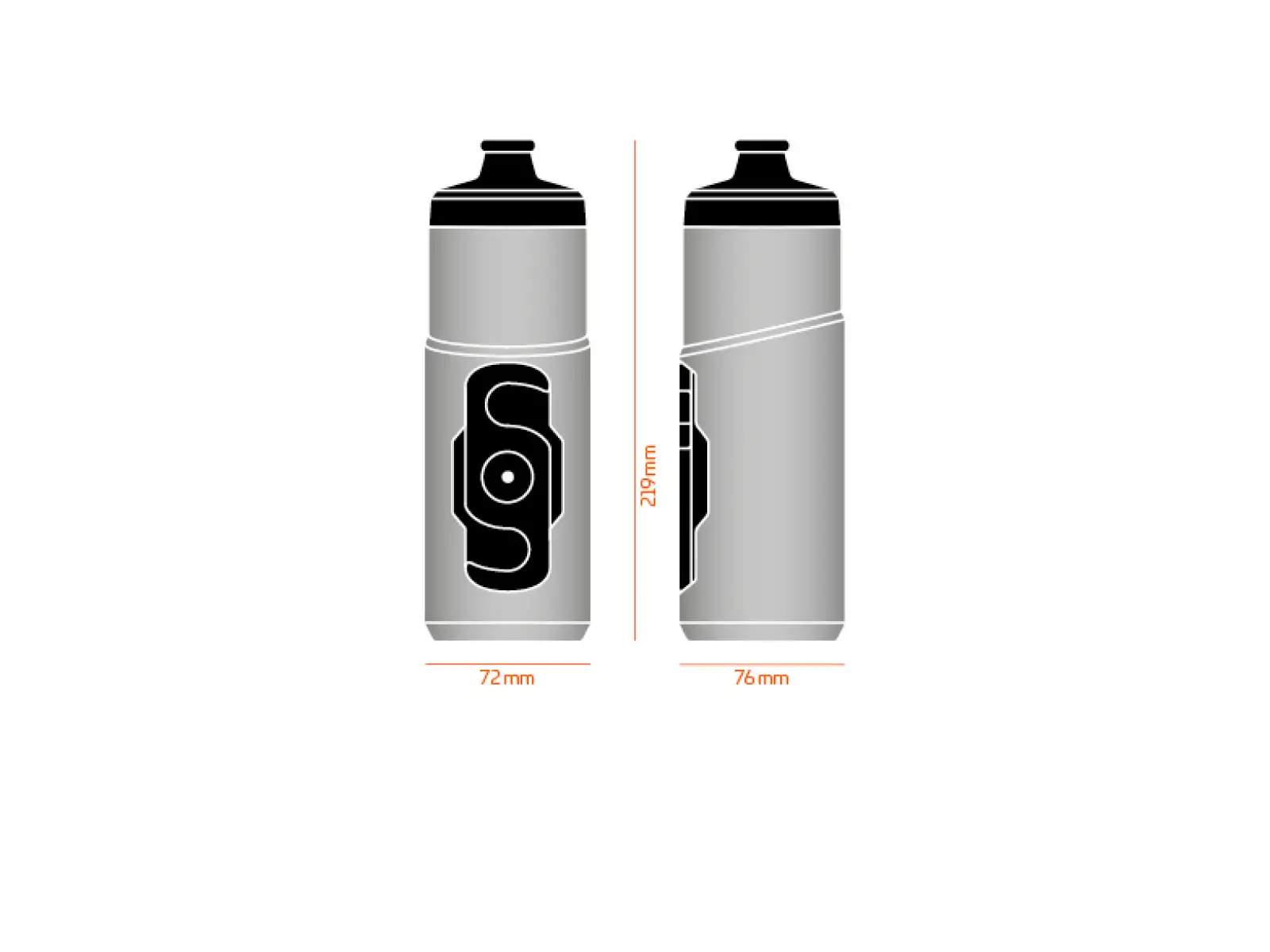 Fidlock Twist náhradná fľaša 600 ml Číra