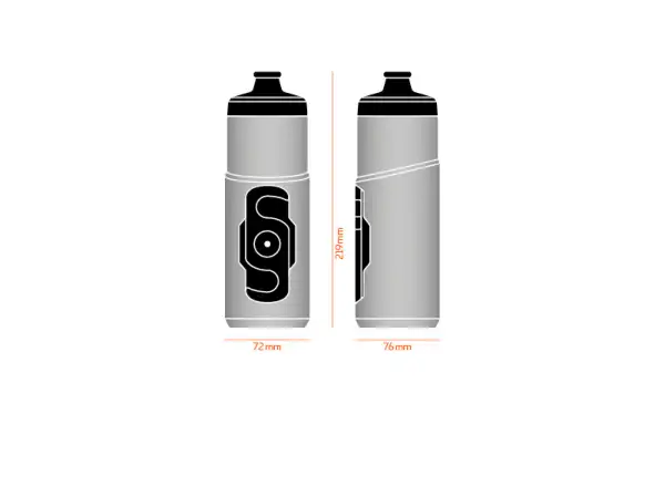 Fidlock Twist náhradná fľaša 600 ml Číra