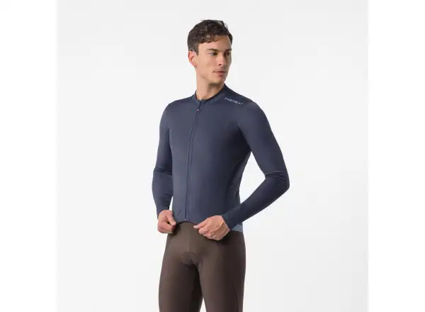 Castelli Espresso Thermal 2 pánsky dres dlhý rukáv Twilight blue