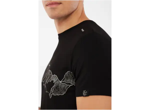 Viking Lenta Bamboo pánske tričko krátky rukáv Black/Grey