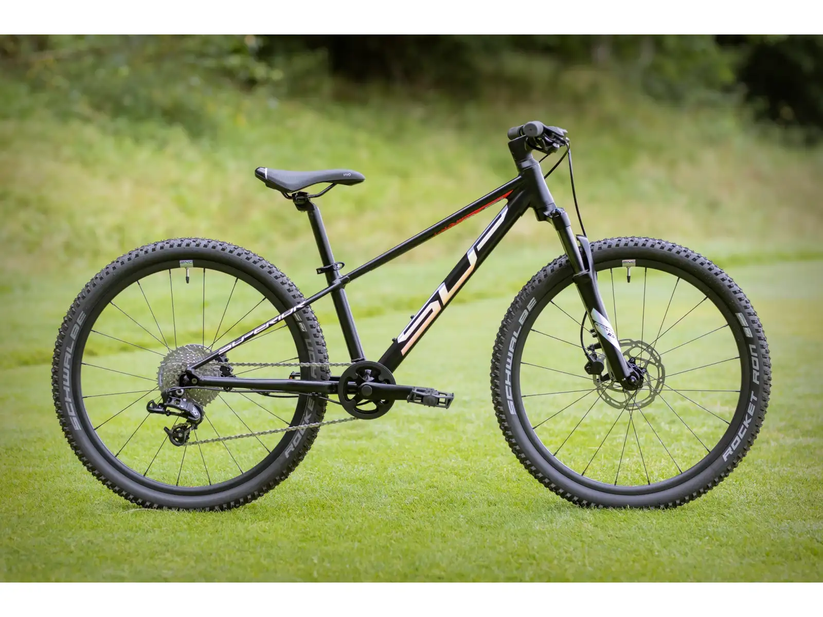Superior Team 24 detský horský bicykel Matte Black