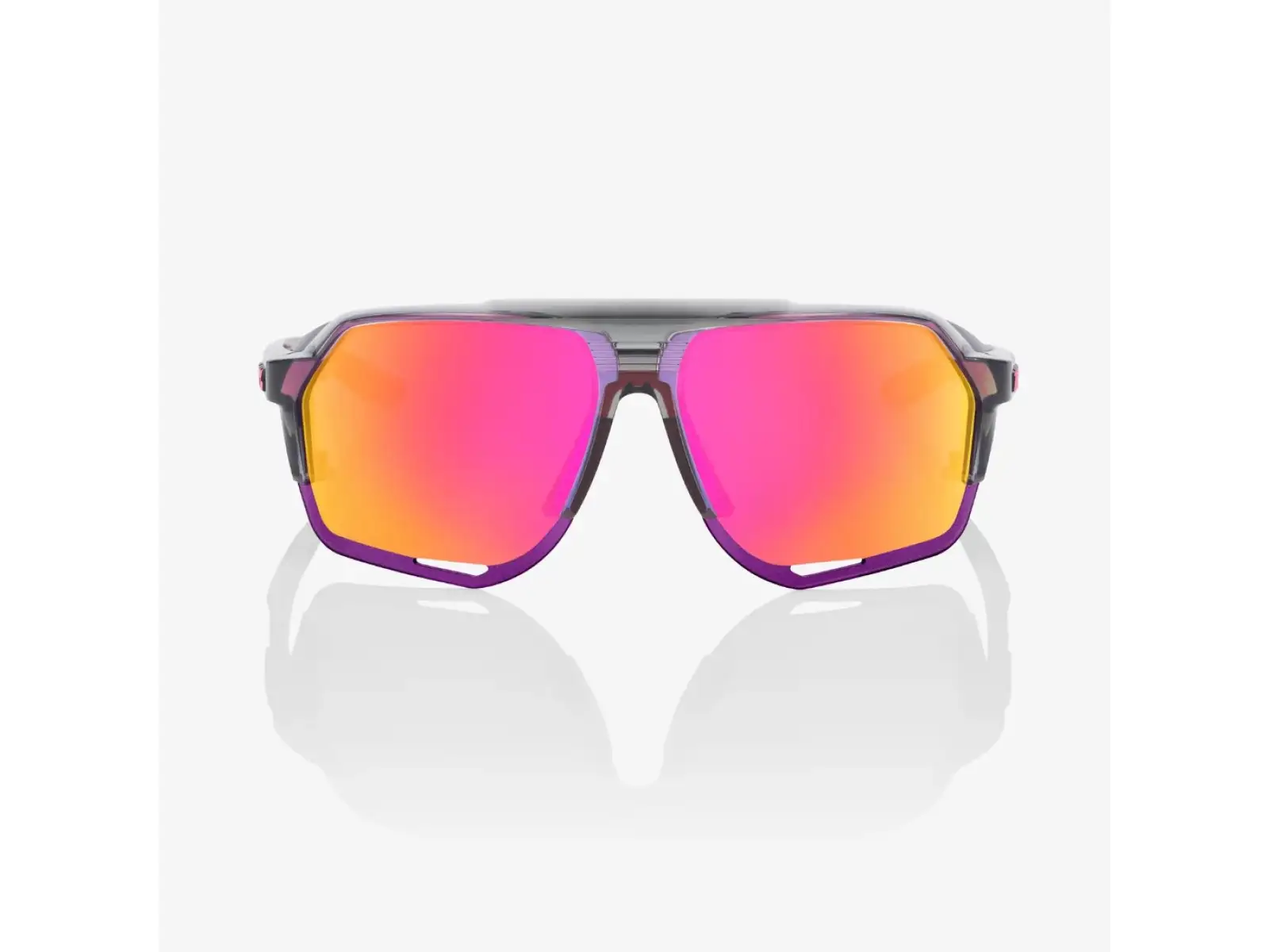 100% Norvik športové okuliare Polished Translucent Grey/Purple Multilayer