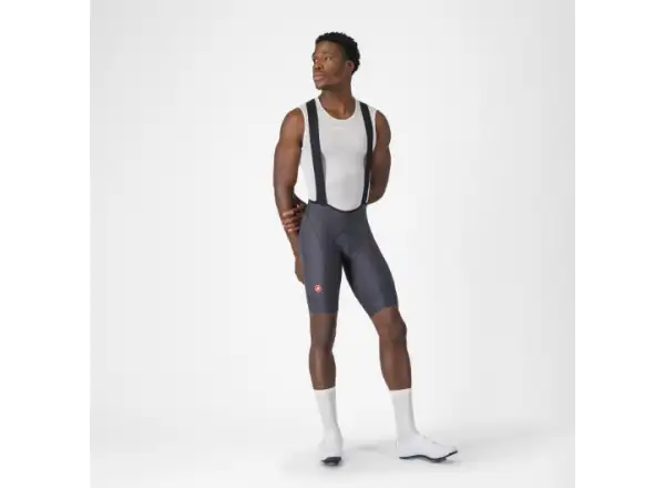 Castelli Competizione 2 pánske nohavice s trakmi Dark Gray