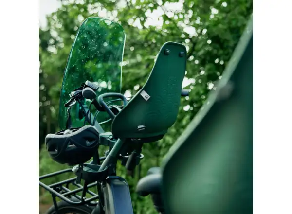 Predná detská sedačka Urban Iki BIO s adaptérom na pätku Mosu Green/Bincho Black