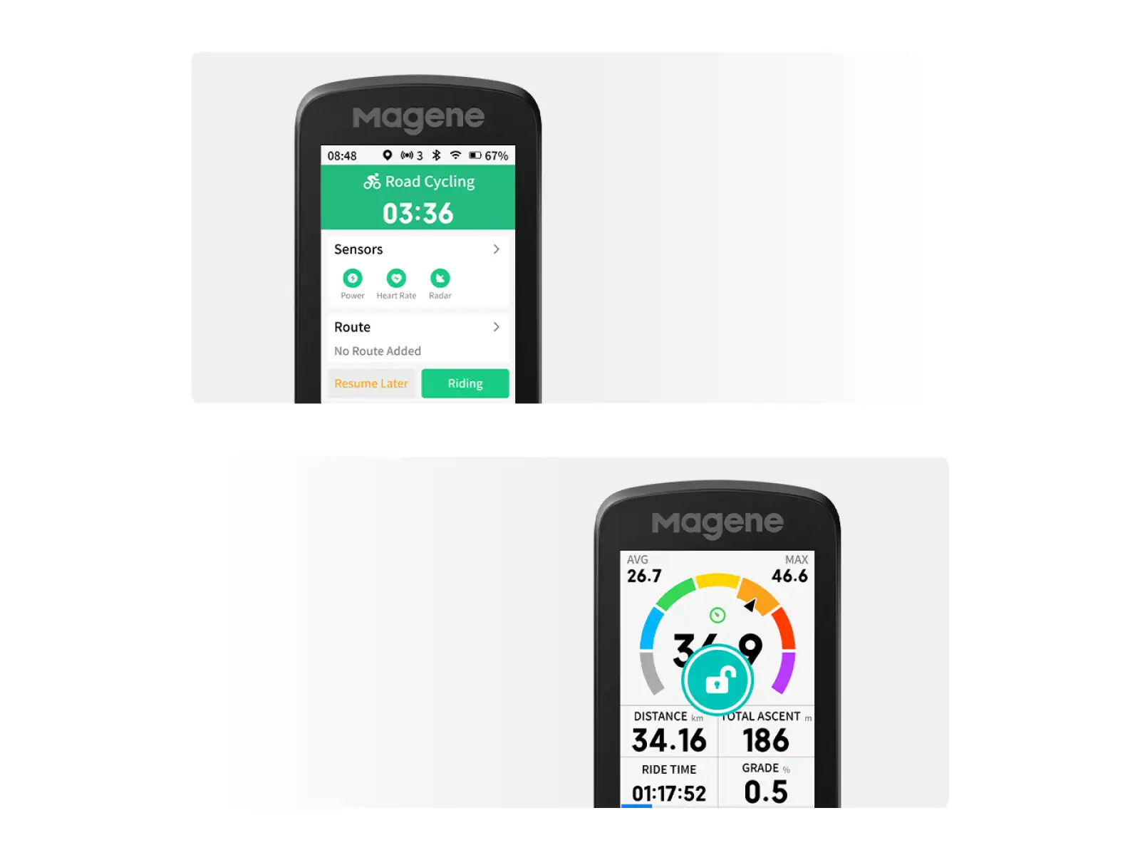 Magene C606 V2 GPS cyklopočítač