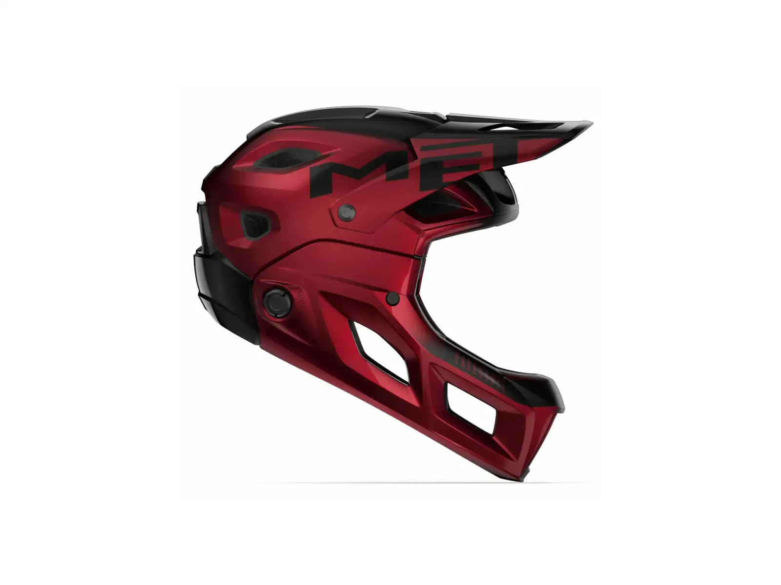 Prilba MET Parachute MCR MIPS červená/čierna metalíza, veľkosť 4, s prilbou. L (58-61 cm)