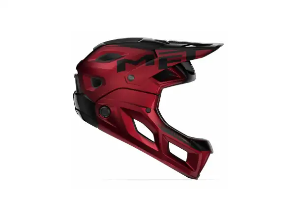 Prilba MET Parachute MCR MIPS červená/čierna metalíza, veľkosť 4, s prilbou. L (58-61 cm)