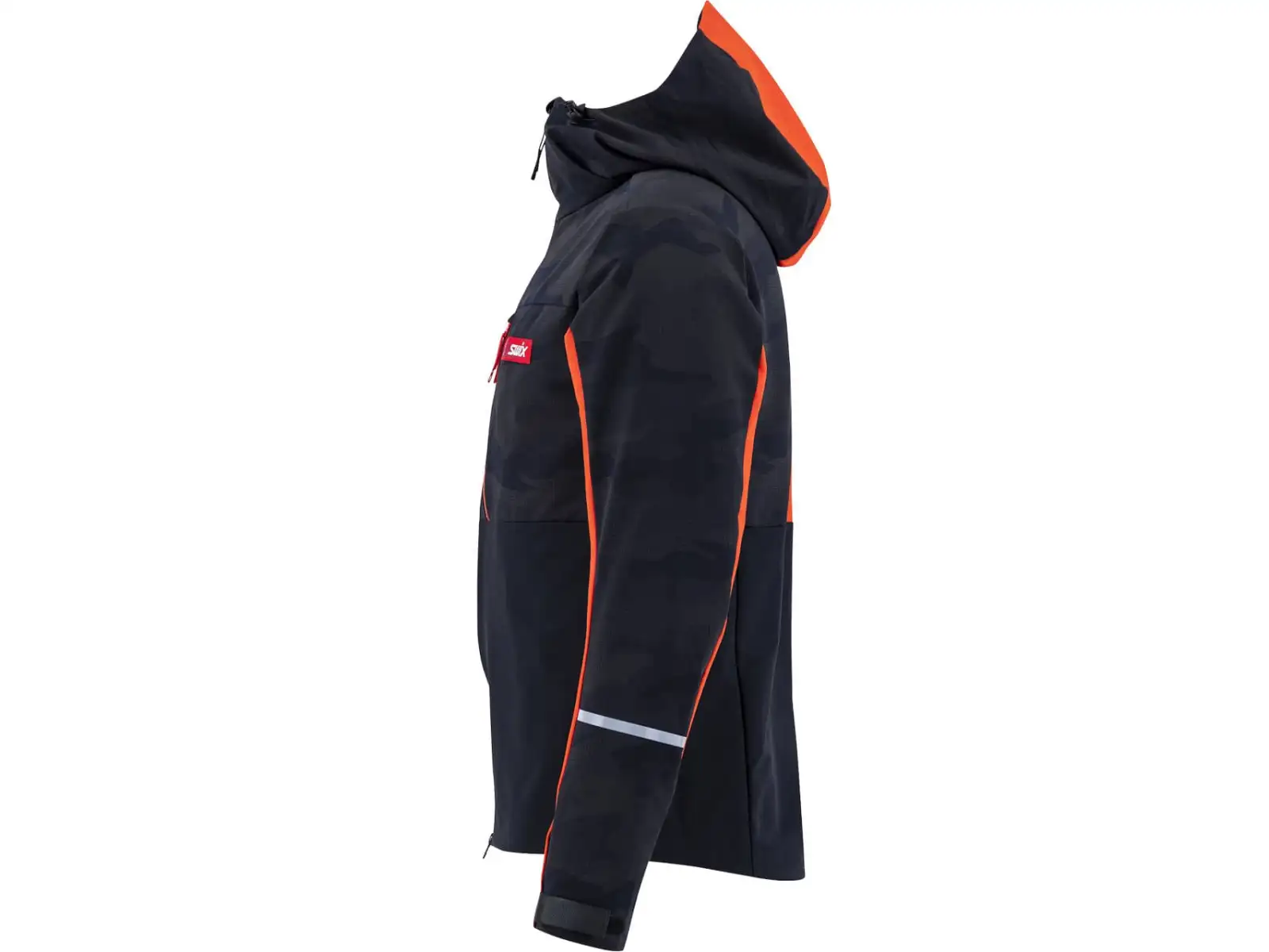 Swix Surmount softshield pánska bunda Black/Fiery Red